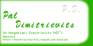 pal dimitrievits business card